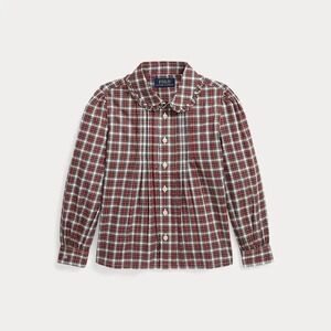 Polo Ralph Lauren Girls Plaid Cotton‎ Poplin Tunic Size 6 $75 NEW